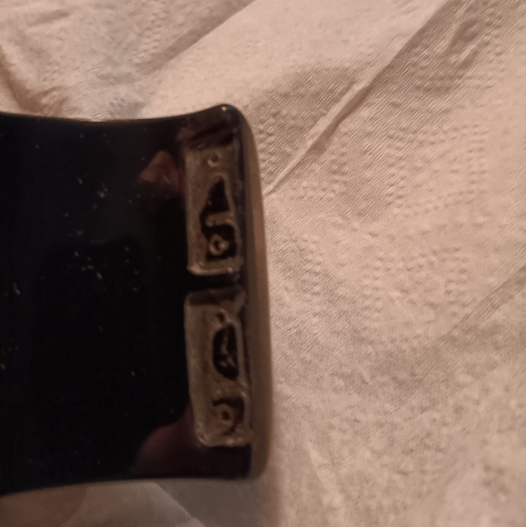 CHANEL SUPER RARE IRIDESCENT 12p CC bracelet cuff/clamper (broken) - Picture 8 of 9